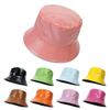 Unisex Cotton PU Leather Climbing Bucket Hat Sun Hat Fisherman Hat Fishing Hat