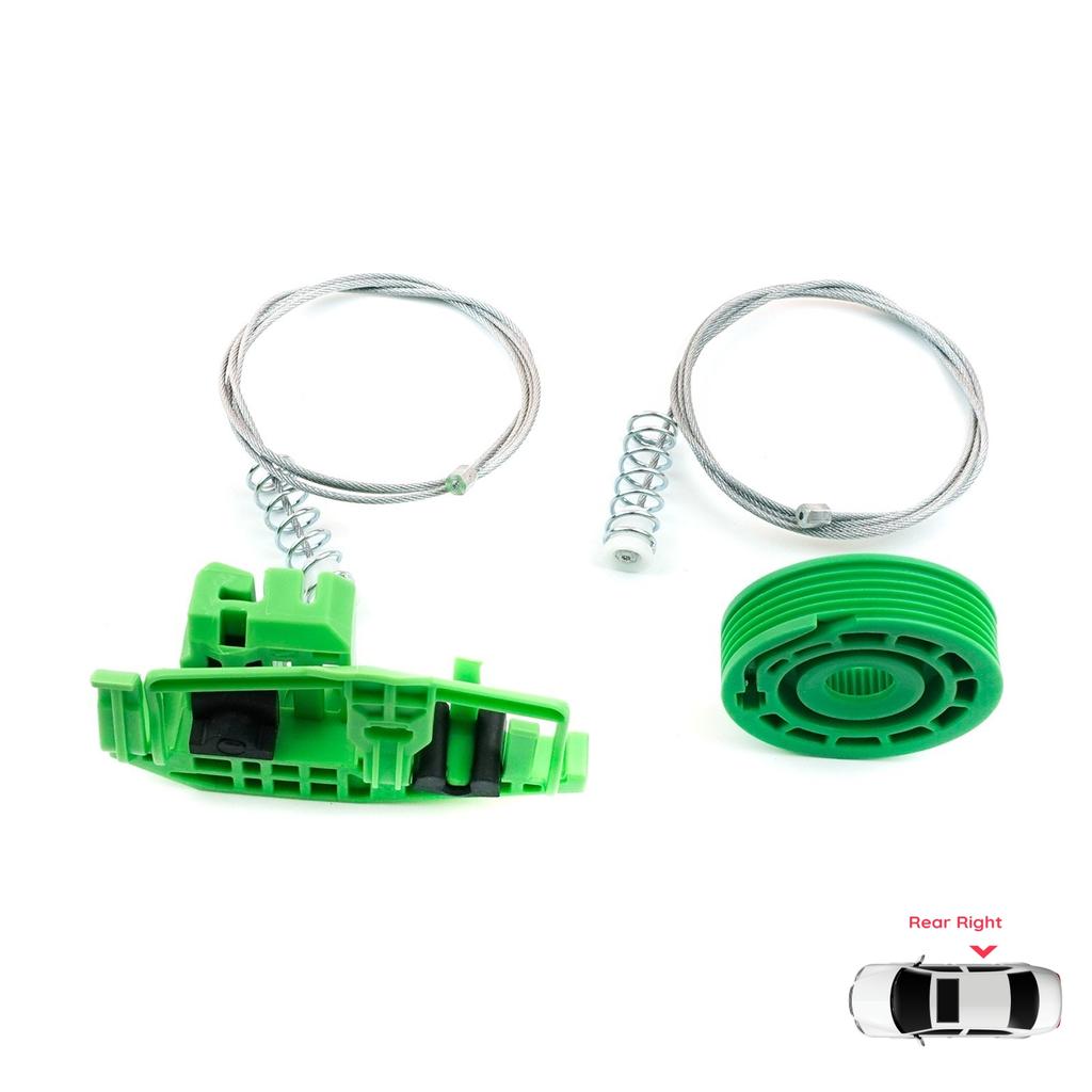 EWR979 Electric Power Window Lifter Regulator Repair Kit Rear Right Door for BMW 1 E87 2003-2012 5-Door Hatchback 51357138468