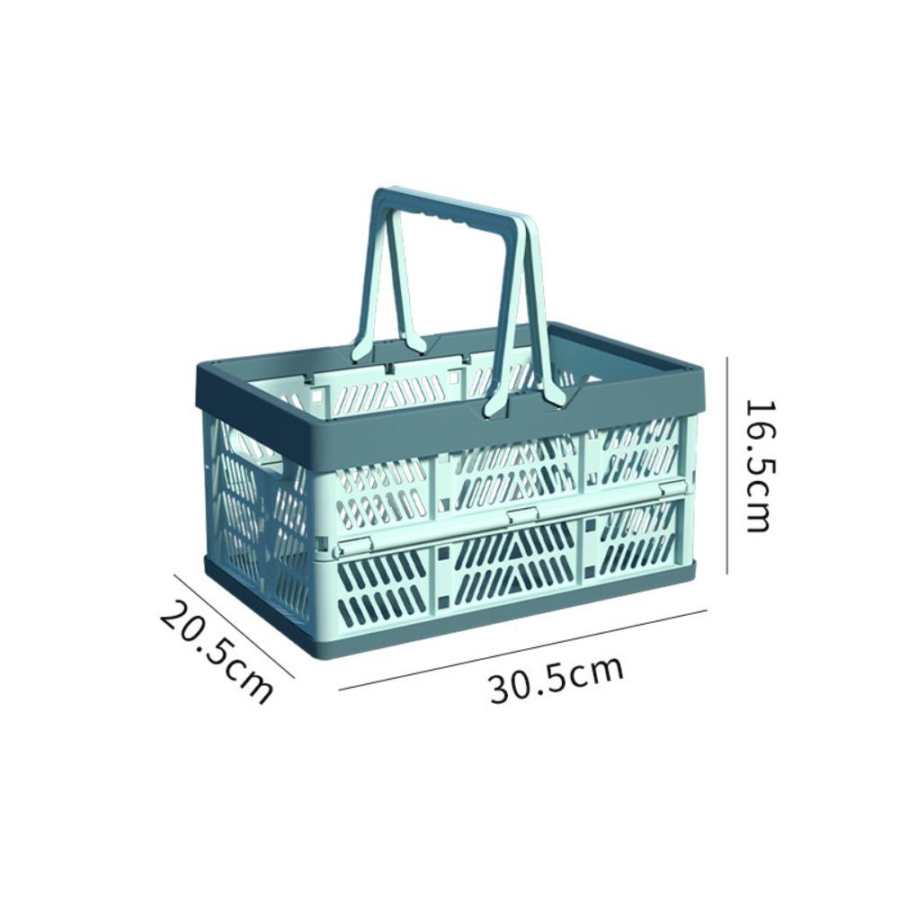 with Handle Outdoor Picnic Basket Plastic Camping Storage Basket  For Kitchen and Camping