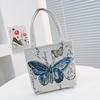 Women Tote Bag Handbag Arrival Retro Embroidered Handheld Bag Casual Portable Bento Bag Small Hand Bag