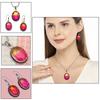 Tourmaline Set Gemstone Gift Wedding Party Bi-Color Pendant,Earring,Ring
