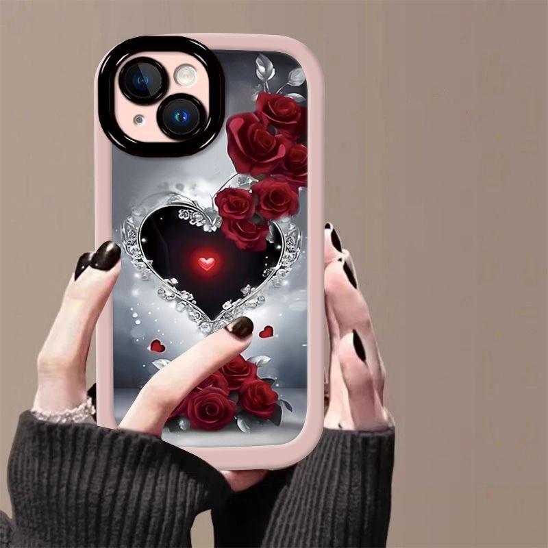Чехол для мобильного телефона iPhone15 Apple 15Pro/15promax/15Plus силикон с защитой от падения