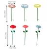Creative Flower Shaped Bird Bath Iron Bird Water Bowl Butterfly Bee Water Station  Parrot