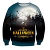 Men's Ghost Witch Halloween Women's Sweatshirts Pumpkin Halloween 3D Printed Long Sleeve Pullover Casual Ladies Hoodie
