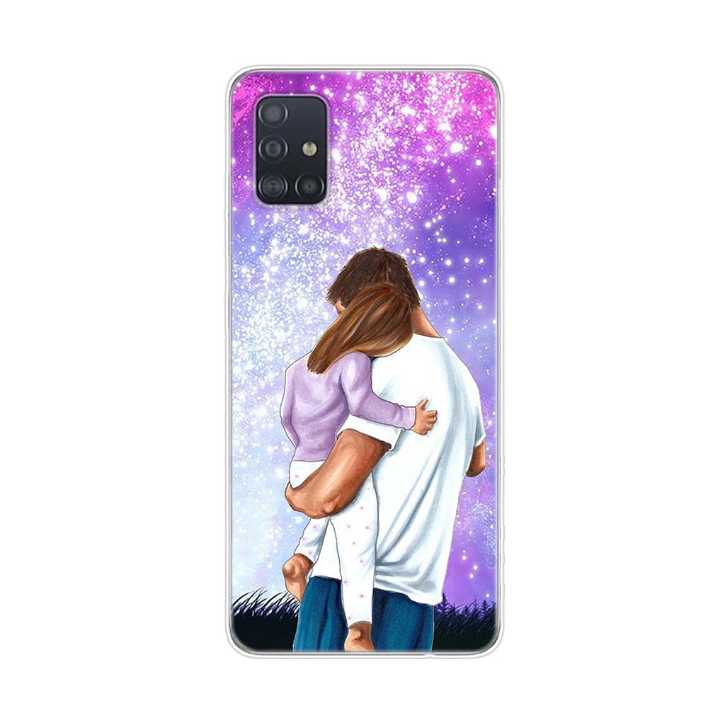 Fashion Baby Mom Girl для Samsung Galaxy A01 A11 A12 A22 A21S A31 A41 A42 A51 A71 A32 A52 A72 A02S Soft Phone Case