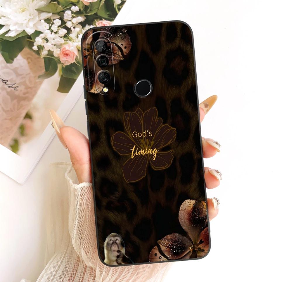 Чехол для телефона с принтом Вишня Маргаритка Кот для Huawei Honor 10 Lite Задняя крышка Матовый Жидкий Силикон Чехол для Honor 10i 10Lite