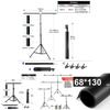 Фон Т-образная стойка Регулируемая телескопическая стойка для фона Студийное видео Прямой эфир