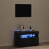 TV Cabinet in Black Oak Look 60 x 35 x 40 cm Engineered Wood
