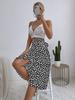 Women's European and American INS Casual Polka Dot Slit Skirt - Versatile and Trendy