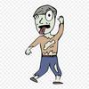 Cartoon Zombie Zombie Drawing Iron On Heat Transfer Printing Vinyl Patches Sticker for Clothes DIY Appliques Washable Patches