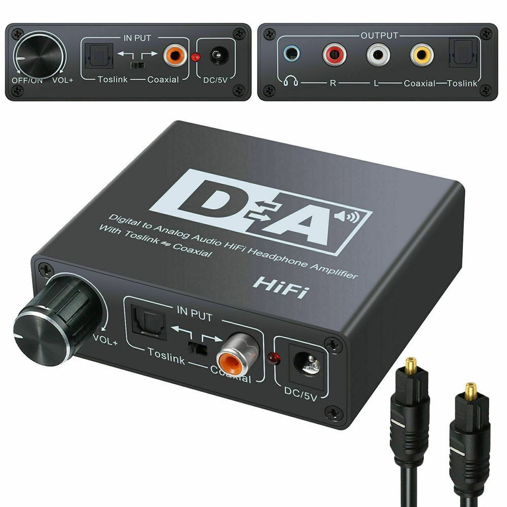 Decoder RL Audio Converter Digital Fiber Converter for DVD/Home Theater System/AV Amplifier