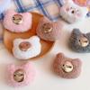 Cute Plush Bear Brooch Soft Clothes Badge DIY Decoration Accessories Animal Brooches  Girl