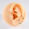 1PC Stainless Steel Septum Clicker Ring Heart Zircon Daith Piercing Ring  Nose Piercing