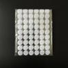 200pcs (100 пар) Суперпрочные прозрачные точечные наклейки Многоразовые застежки-липучки 15 мм Клейкие белые круглые монетки для организации, рукоделия и упаковки