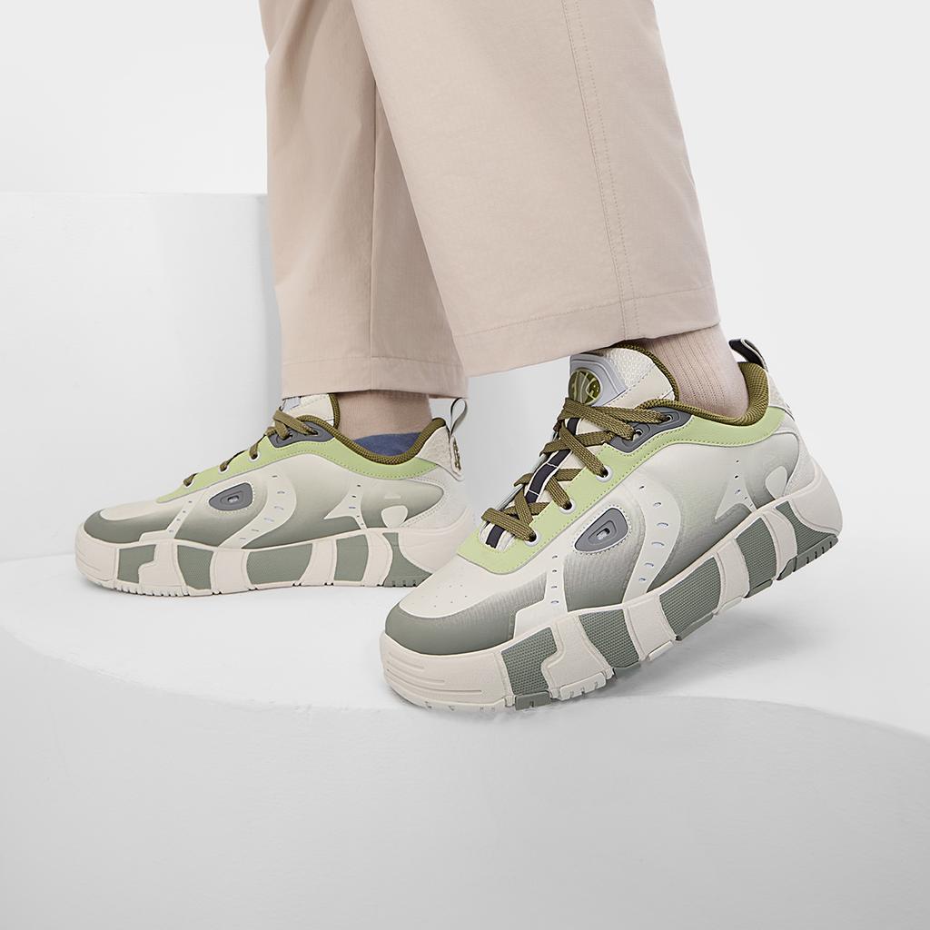 Fila Растопите Авангардную Моду Трендовые Низкие Кеды для Скейтборда Мужские кроссовки Серо-Зеленые F12M431201FMN