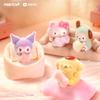 Sanrio Furry Little Baby Series Blind Box Cute Kuromi Mini Figurine Pochacco Cinnamoroll Desktop Scene Decoration Ornament Gift
