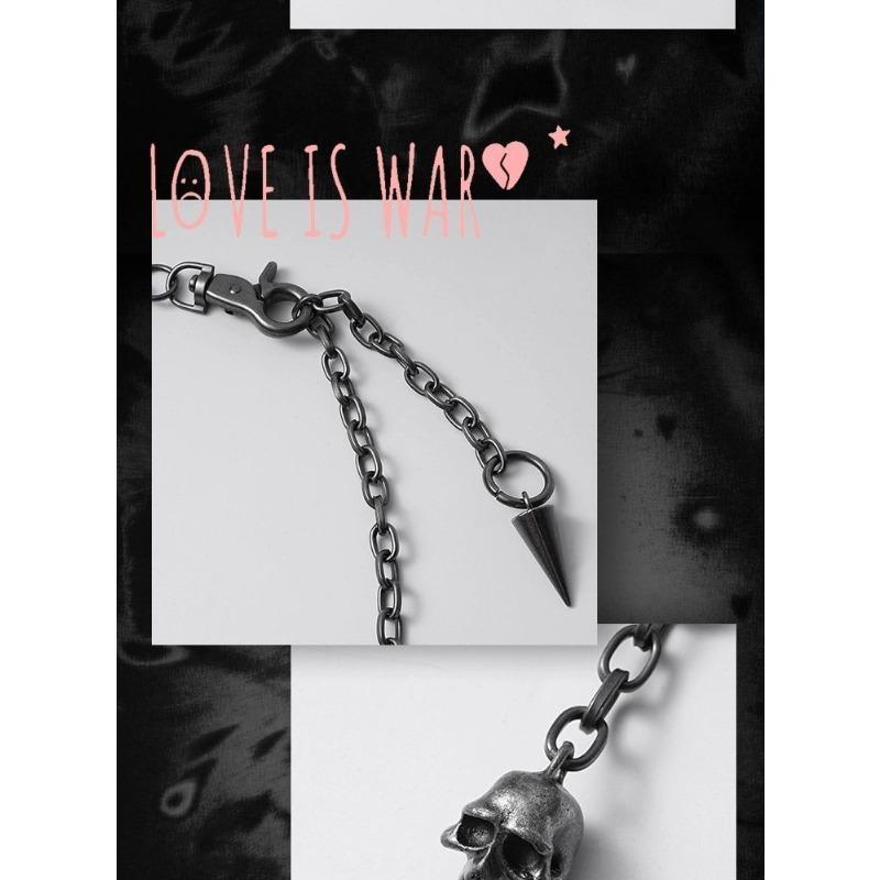 Original handmade punk wasteland tribe heavy industry retro old necklace