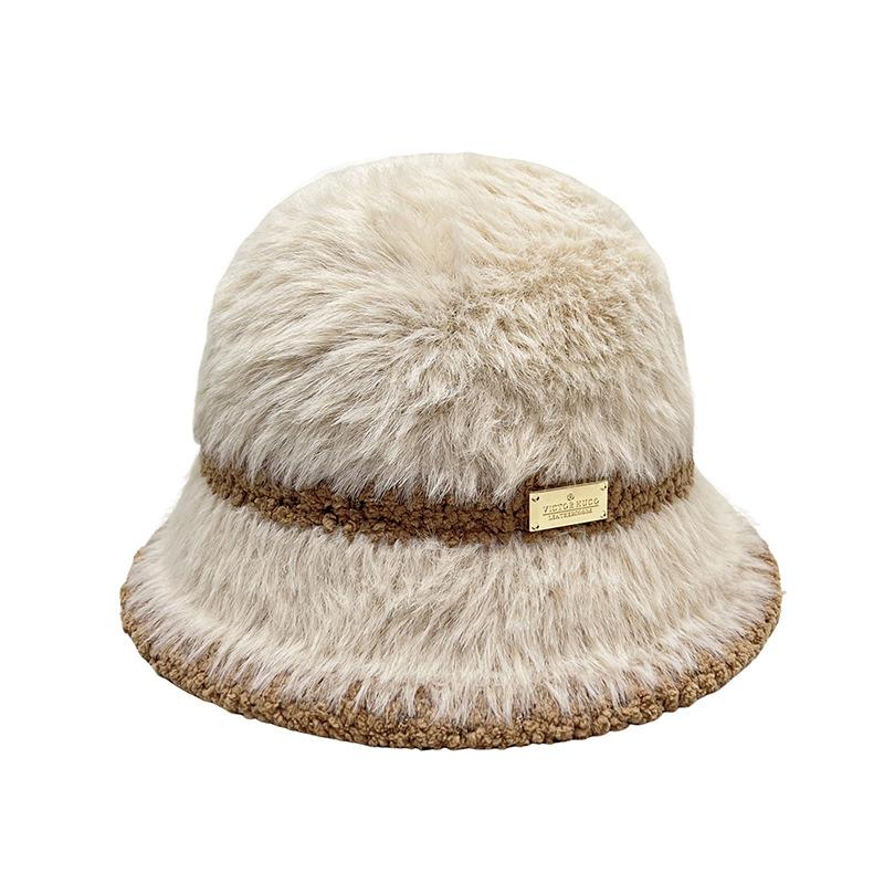 Autumn and Winter Women's Striped Hat Women's Fisherman Hat Versatile and Fashionable Knitted Fisherman Hat