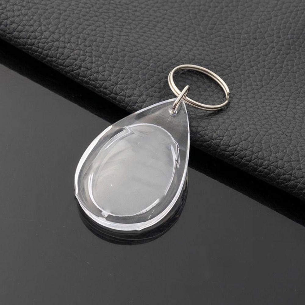 Прозрачный фотобрелок прямоугольная рамка для фотографий брелок модная пустая рамка брелок для девочек подарок