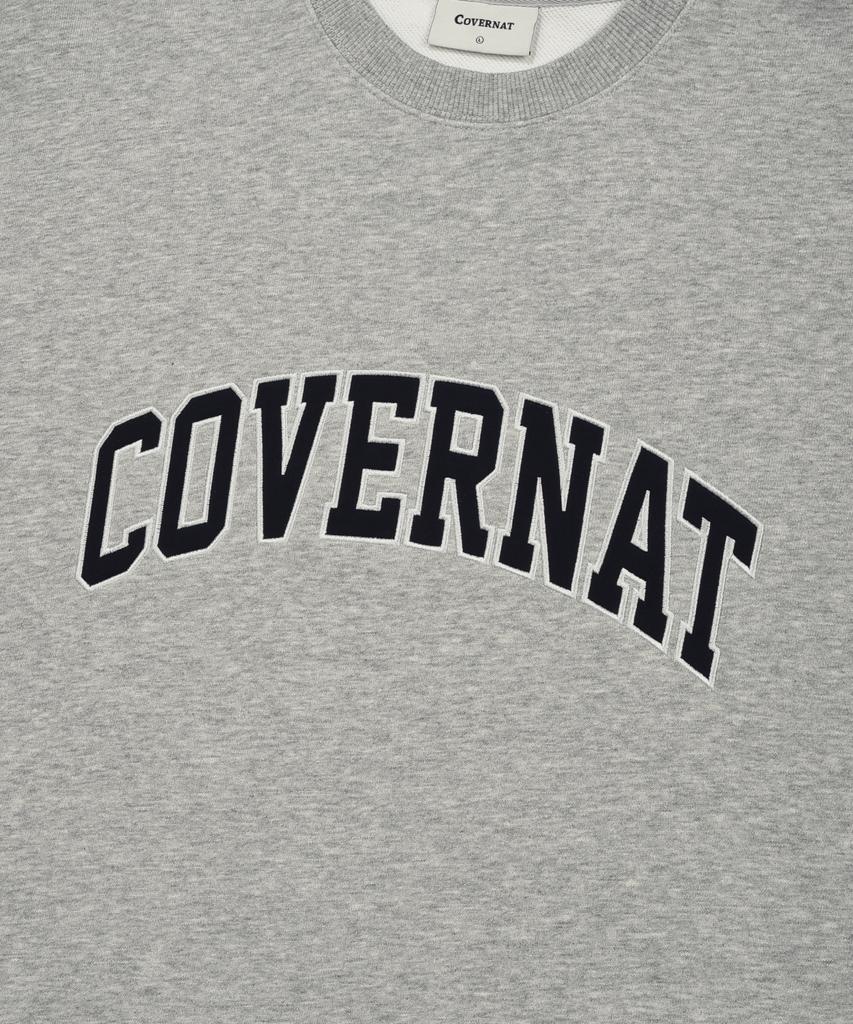 COVERNAT Arch Logo Sweatshirt Melange Gray