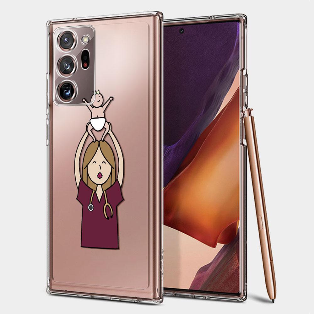 Прозрачный чехол для Samsung Galaxy Note 10 Lite 20 Ultra 9 8 S21 Plus S20 FE S10 S9 S8, силиконовый чехол для телефона, чехол для телефона «Доктор Медсестра», Fundas