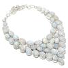 Rainbow Moonstone Handmade 925 Sterling Silver Jewelry Necklace 18" e0Y32
