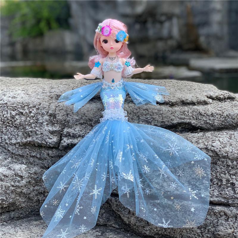 45 см Детская кукла Bjd с подвижными суставами, игрушка-русалка для плавания