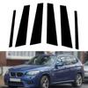 6Pcs Glossy Black Car Pillar Posts Door Window Trim Cover Stickers Accessories Fit For BMW X1 E84 2010-2015