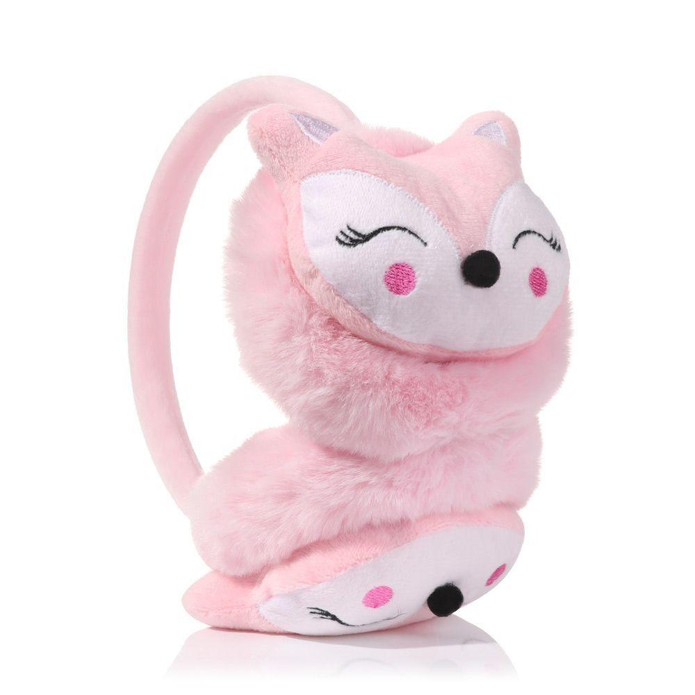 Зимние мужские женские мягкие мультяшные лисьи толстые накладки на уши, грелки для ушей, теплые наушники, защита ушей