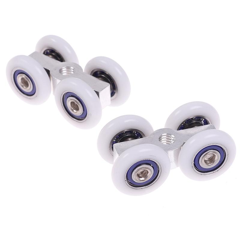 1 пара роликов для раздвижных дверей, 4 колеса, подвесные аксессуары для домашних дверей, фурнитура