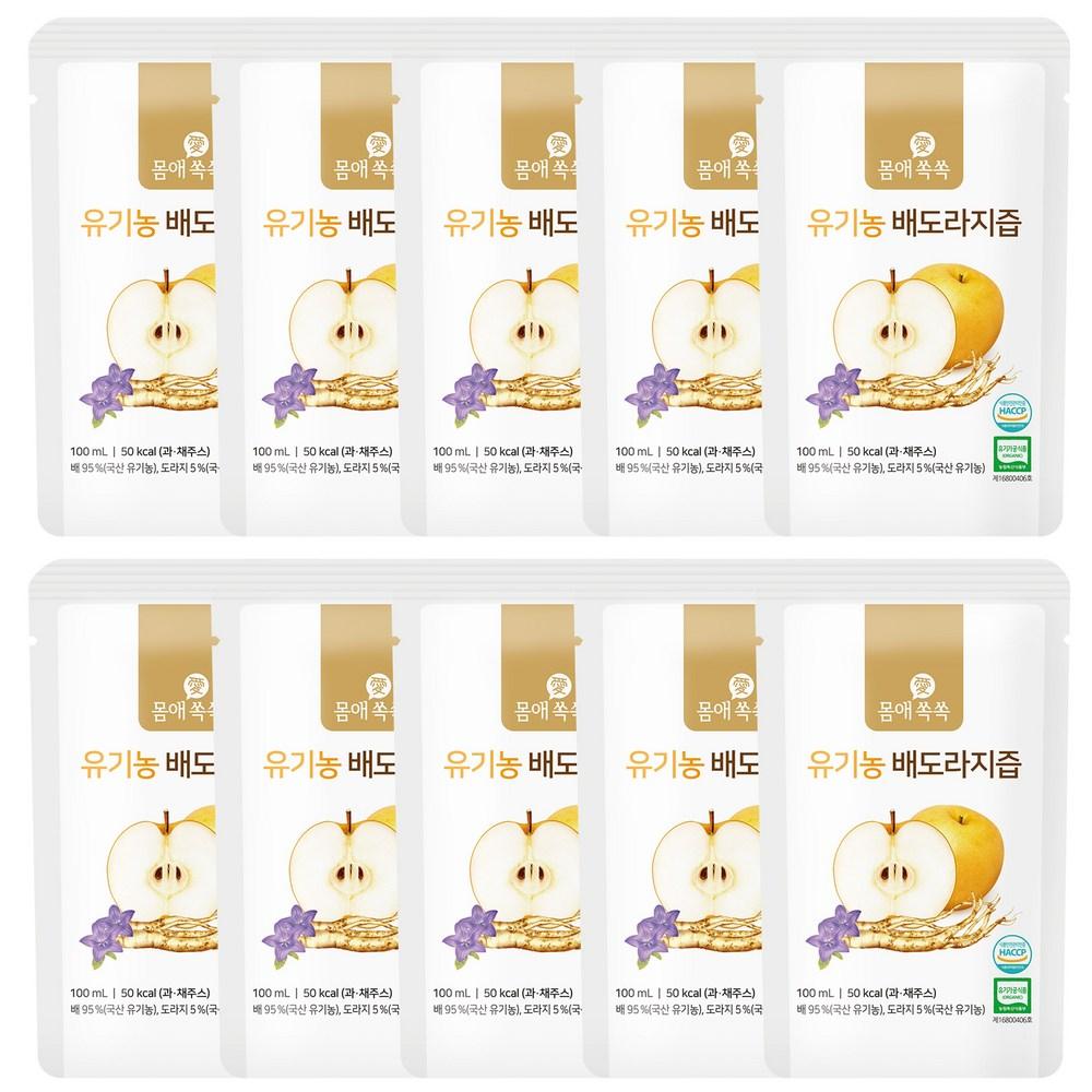 Mom-ae-sok-sok Organic Pear and Balloon Flower Root Juice 100ml 10 pcs