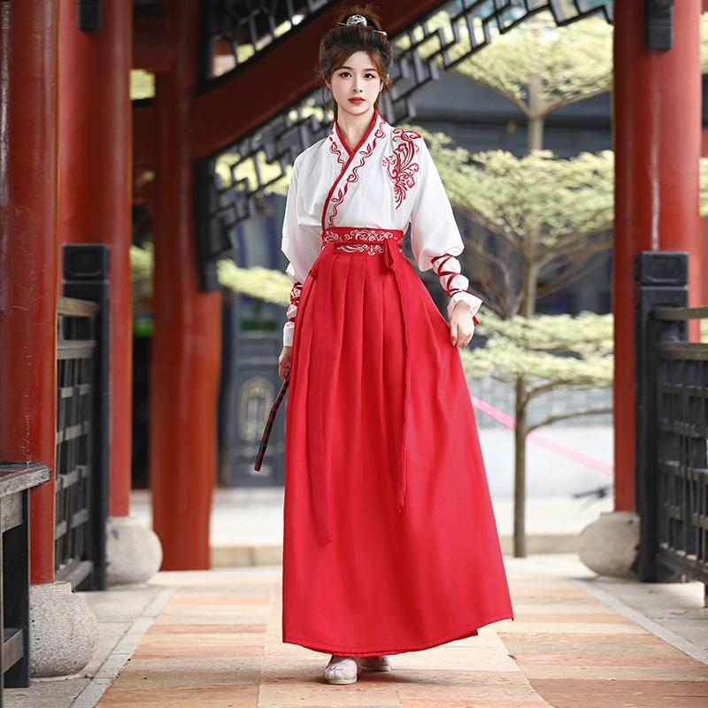 Ханьфу в стиле китайских боевых искусств, платье-халат для повседневной носки для мужчин и женщин