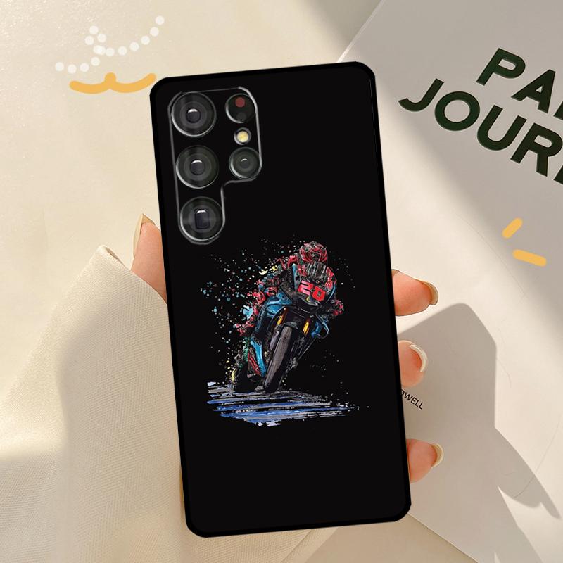 Moto NO.20 Fabio Quartararo Case For Samsung Galaxy S23 S21 S22 Ultra Note 20 S20 FE S8 S9 S10 Note 10 Plus Phone Shell
