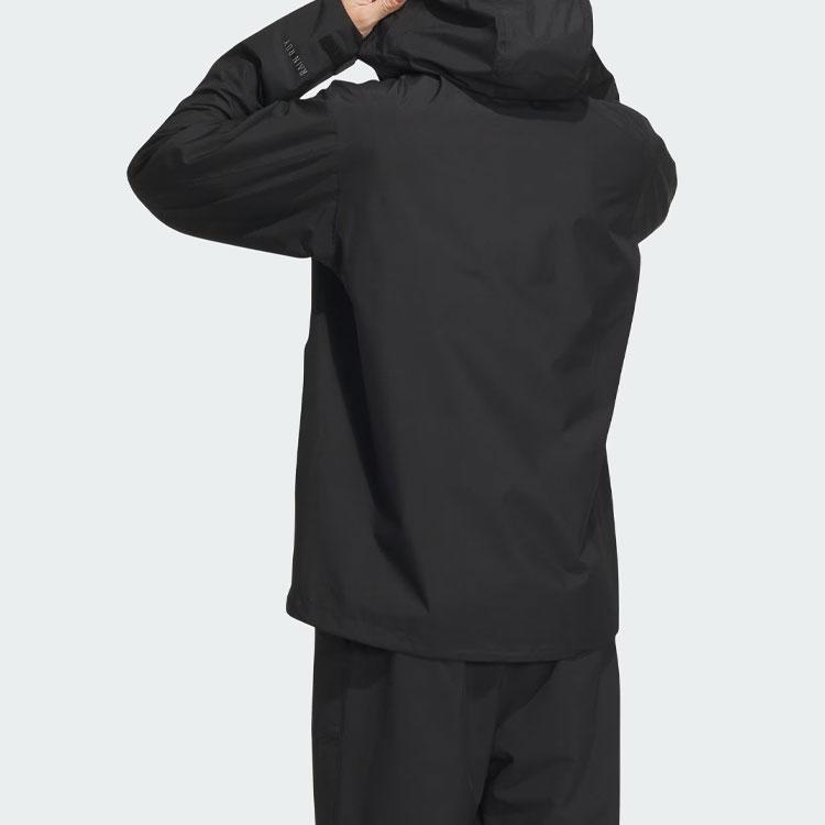 Adidas Rain.Rdy Transitional Jacket Solid Logo Outdoor Waterproof Sports Jacket Men Jacket Black IL8910