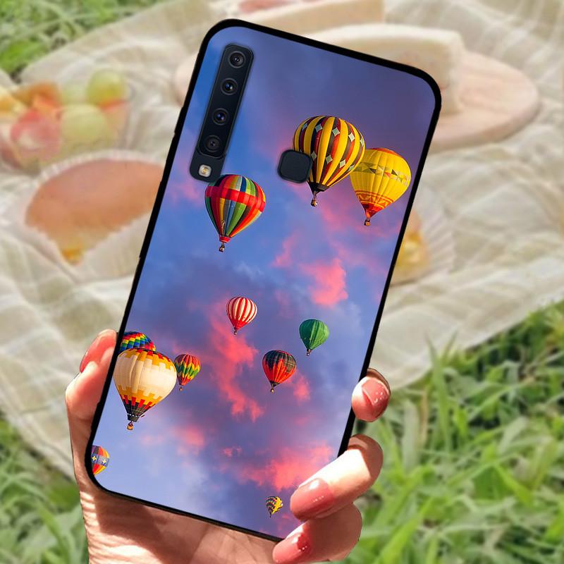 Для Samsung A9 2018 Чехол-крышка A7 2018 Силиконовый Мягкий Мраморный Черный Бампер Funda Coque для Samsung Galaxy A7 A9 2018 Защитный