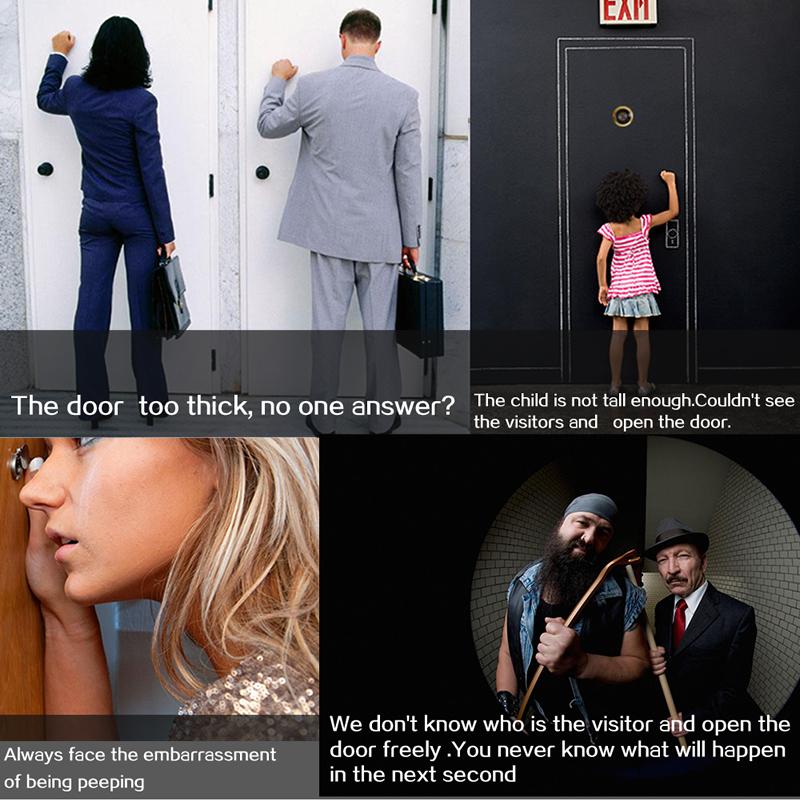 Дверной звонок, цветной экран, цифровая широкоугольная дверная камера, монитор, видеокамера, 4,3-дюймовый монитор-глазок