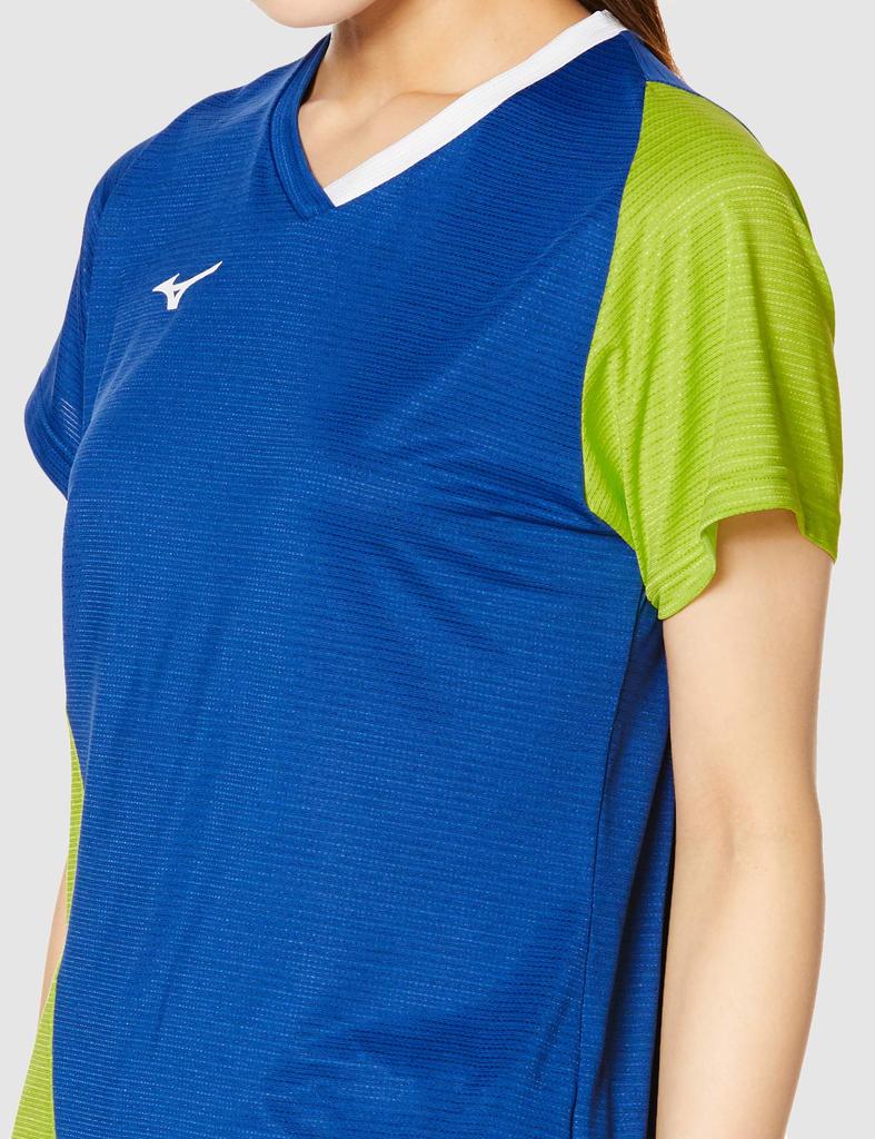 Mizuno Badminton Game Short True Blue x Size M Women's Shirt, Sleeve, 72MA0201, Lime,