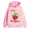 Детская/детская толстовка с капюшоном Strawberry Kiss