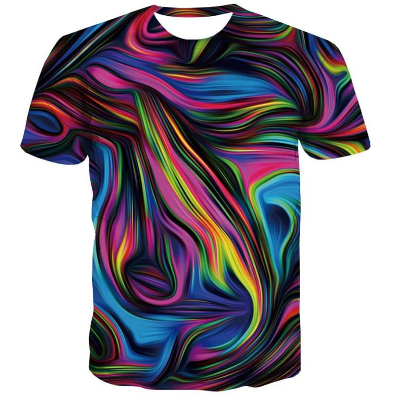 Funny Illusion Graphic T Shirt for Men 3D Printed Art Optical T-shirt Ropa Y2k Tops Harajuku Fashion Street Tees Womens Clothing