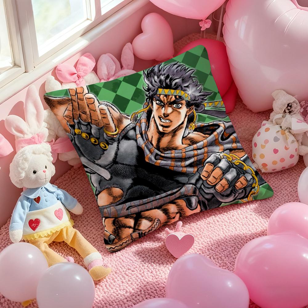 J-JoJo B-Bizarre Adventure Чехол для подушки с принтом узора Наволочка для гостиной, дивана, декора спальни