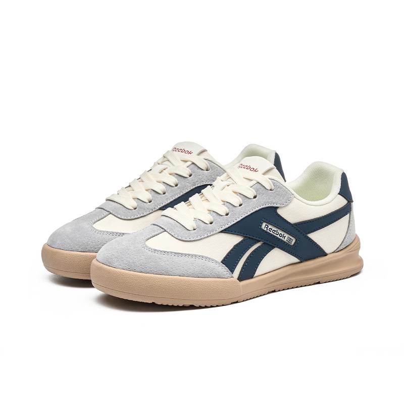 Reebok Smash CN 01 Мягкий верх Легкая мода Нескользящие Износостойкие Дышащие Низкие кеды-кроссовки Унисекс Синий Белый Серый SMASH-CN-01