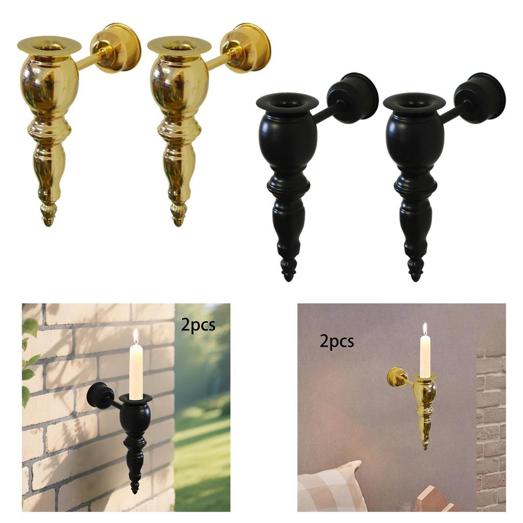 2x Candlestick Candle Holder Decoration Parties Wedding Fireplace Birthday Table Centerpiece Anniversary Living Room Metal