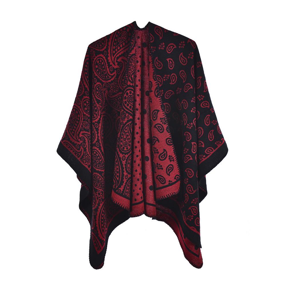 Дорожная шаль: Двустороннее теплое пончо и шарф для защиты от солнца