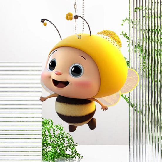 Декоративная подвеска в виде пчелы, акриловое подвесное украшение, очаровательный внешний вид, яркий цвет, легкая подвеска в виде рождественской елки