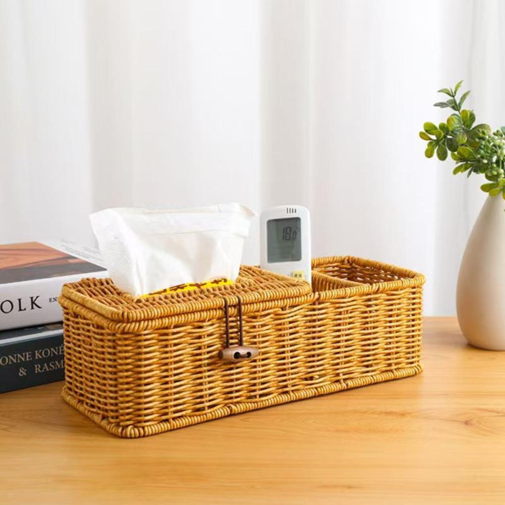 Breathable Design Paper Towel Holder Vintage Style Napkin Storage Case Tissue Box Cover Desktop