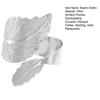 Кольца для салфеток «Кленовый лист» из золота, серебряный сплав, открытые держатели для салфеток, гладкие, без заусенцев
