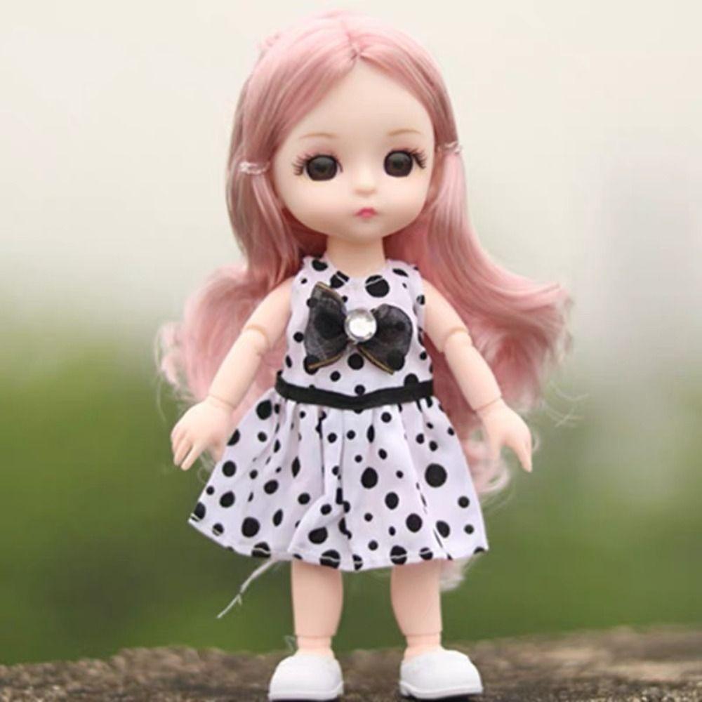 13 Подвижных Суставов BJD Кукла с Одеждой Подвижные Суставы Мини Кукла Девочка Подарок для Девочки