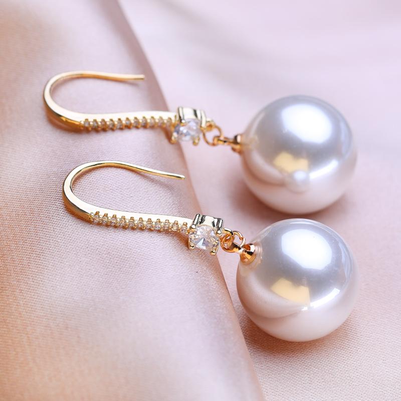 KNIKOO Серьги-капли для женщин, модные жемчужные серьги, ювелирные изделия для свадьбы, невесты, вечерние серьги, подарки