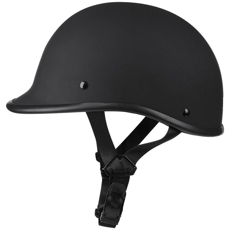 Open Face Motorcycle Helmet Adults Retro Style Scooter Bike ABS Material