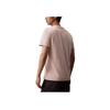 Calvin Klein Ck Jeans Ss24 Casual Letter Overlay Round Neck Short Sleeve T-Shirt Men Tops Shell-Pink J320770-TF6
